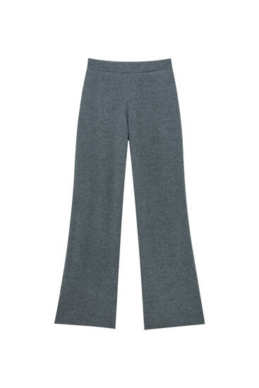 Soft touch wide-leg trousers