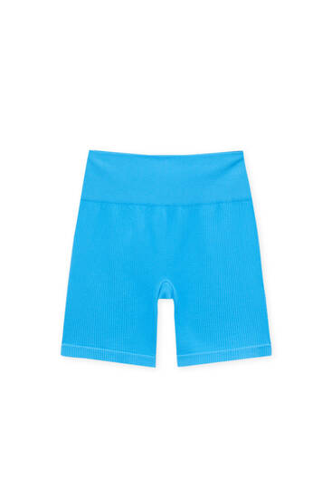 Shorts tipo bikers seamless canalé