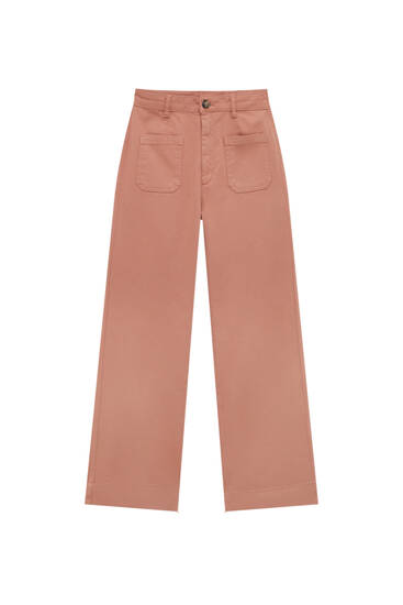 Pantalón relaxed fit bolsillos - PULL\u0026BEAR