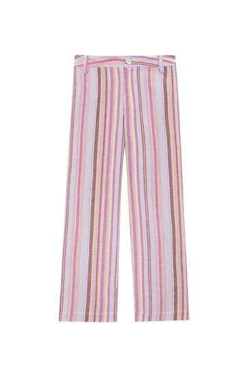 Striped boho trousers