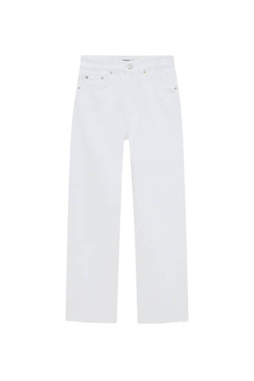 Straight-Leg-Jeans in Cropped-Länge - PULL\u0026BEAR