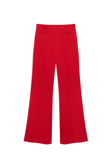 Formal mid-waist trousers