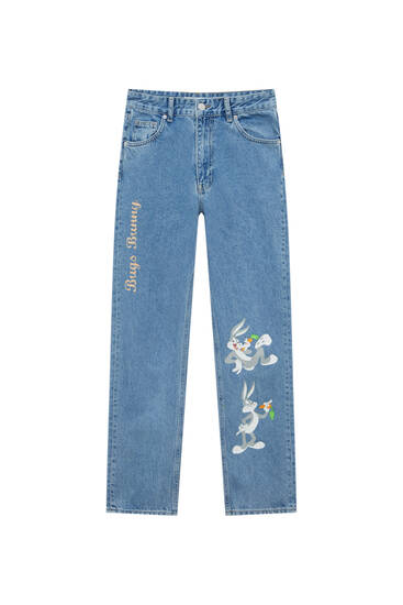 Jeans mom fit Bugs Bunny