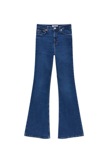Basic-Jeans-Schlaghose