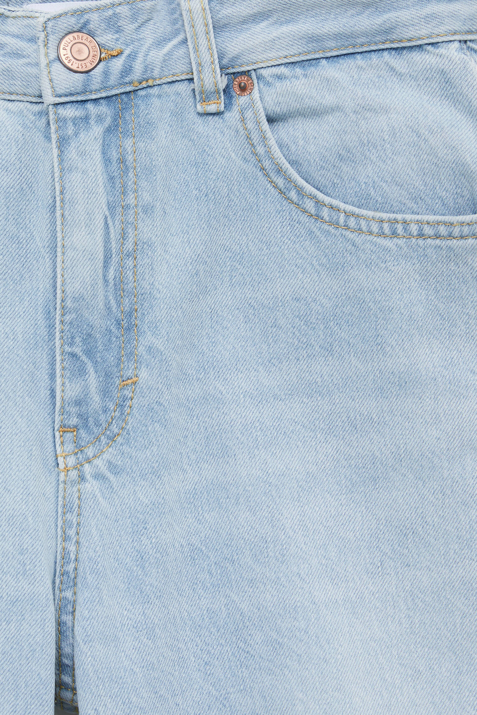 Pull \u0026 Bear - Jeans campana tiro alto rotos