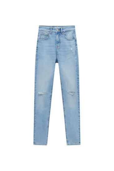 Ripped push up jeans - PULL\u0026BEAR