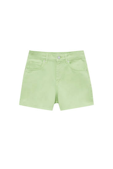 Plain printed Bermuda shorts