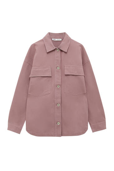 Basic overshirt with buttons