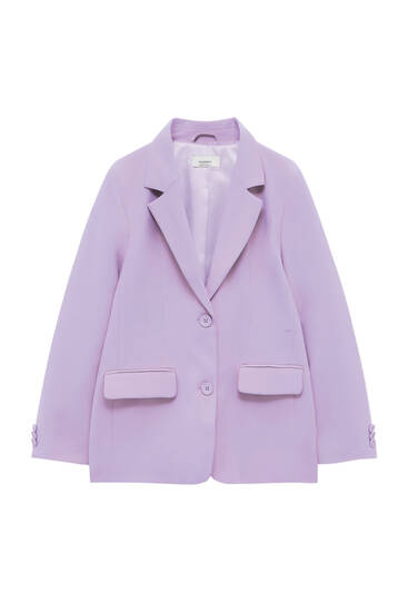 pull and bear pink blazer