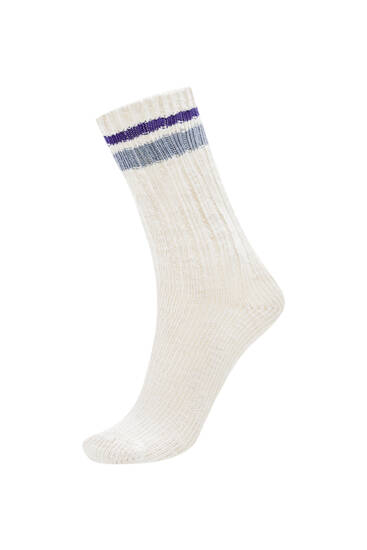 Striped long socks