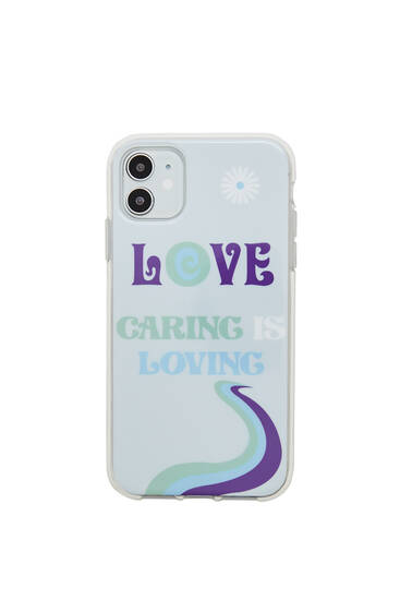 Etui do smartfonu z napisem Love