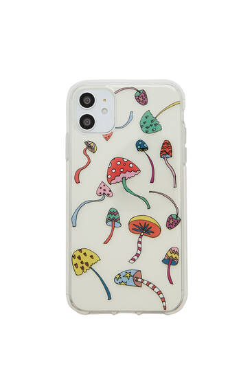 Coque smartphone champignons