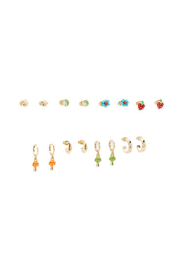 8-pack of assorted earrings