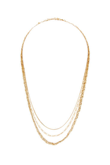 3-chain vintage necklace