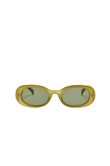 Oval frame sunglasses