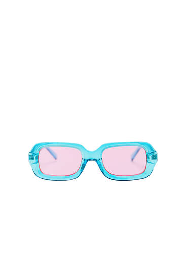 Neon coloured sunglasses