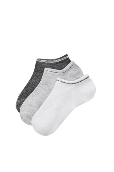 Pack of 3 pairs of ankle socks