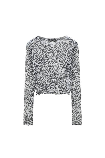 Camiseta de manga larga para mujer en azul cielo ⋆ Moda en Calle