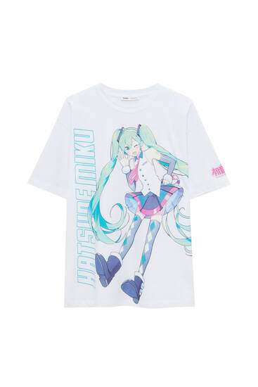 Hatsune Miku print T-shirt
