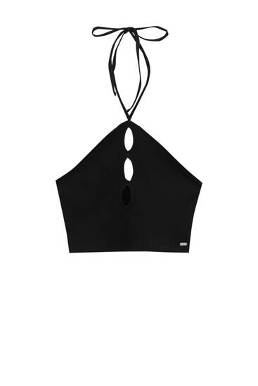 Cropped-Top mit Cut-outs
