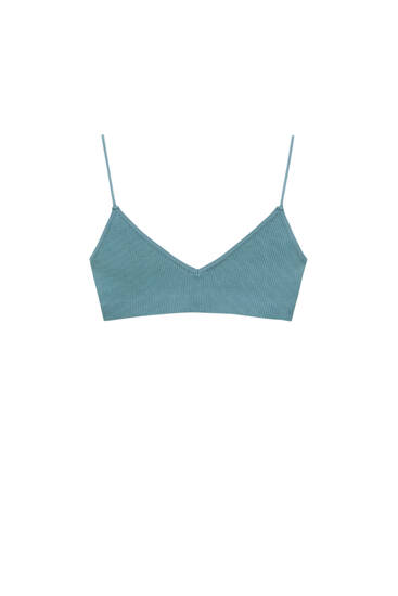 Bralette top with criss-cross straps at the back