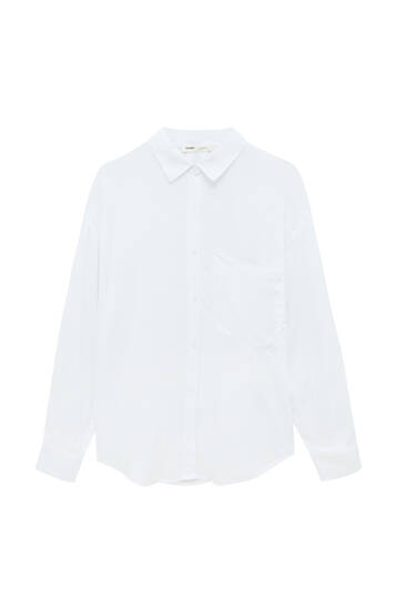 Camisa blanca manga larga