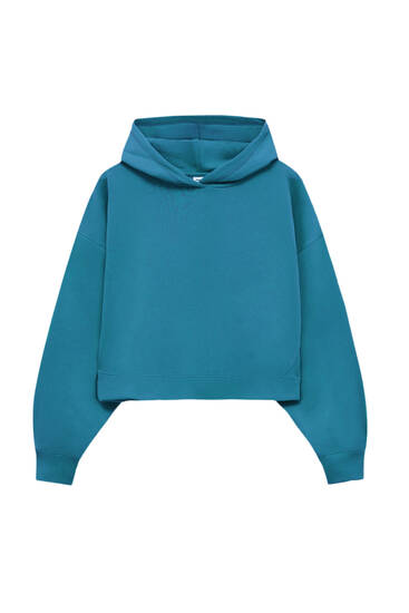 Basic-Sweatshirt mit Kapuze in verschiedenen Farben