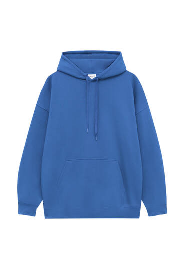 Sudadera oversize azul - Algodón - OUTFITBOOK