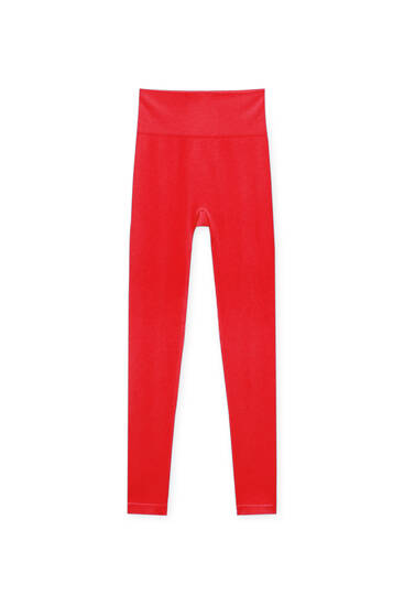 Seamless ribbed leggings - PULL\u0026BEAR