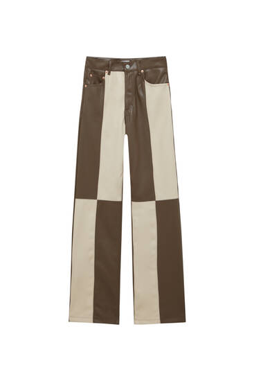 Faux Leather Women's Trousers | Pull\u0026Bear