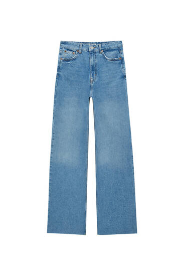 Jeans straight fit cinco bolsillos