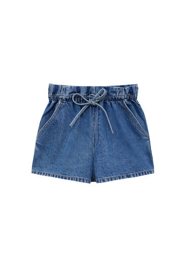 Pantalón corto lino fluido chica M. 6269 NATURAL MAYORAL | Ana Hidalgo ®