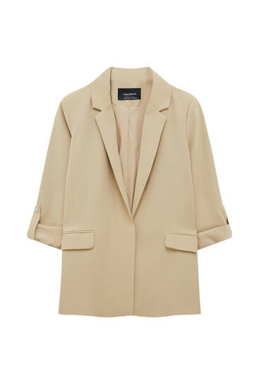 blazer negra mujer pull and bear