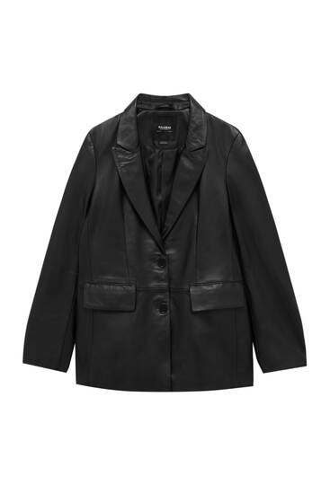 Leather blazer limited edition