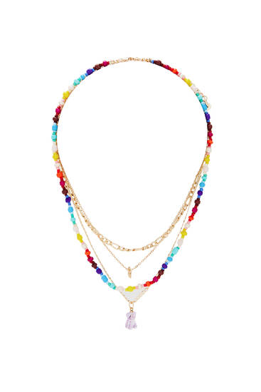 4-pack of bead necklaces