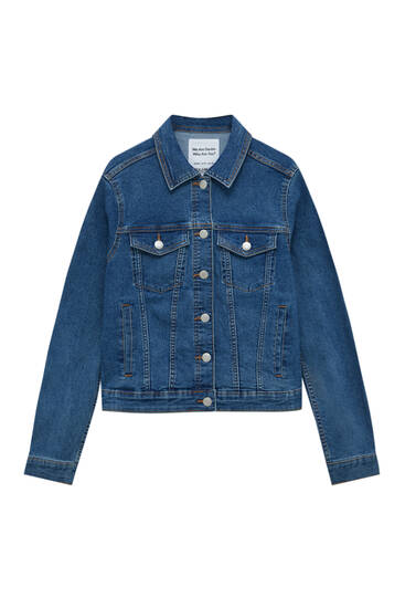 pull and bear denim jacket womens