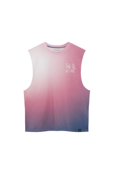 Tie-dye-Trägershirt mit Farbverlauf