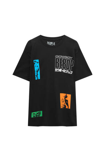 T-shirt Cowboy Bebop imprimé coloré