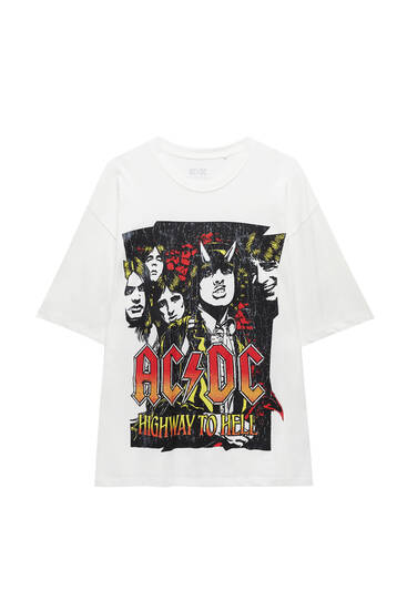 pull and bear ac dc shirt