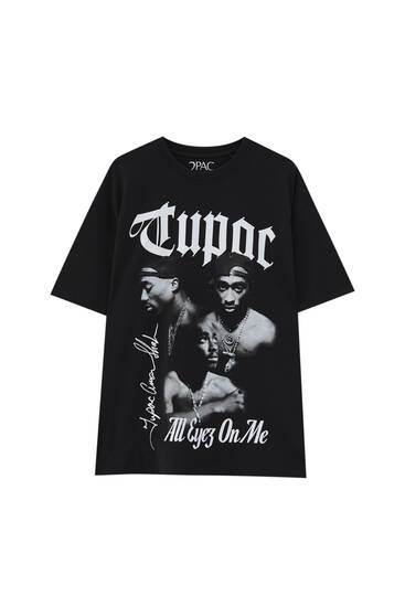 Tupac “All Eyez On Me” sloganlı t-shirt