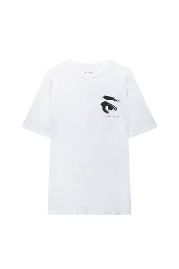 T-shirt with eye print