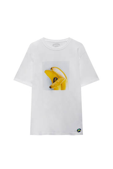 T-shirt Banana das Canárias estampado