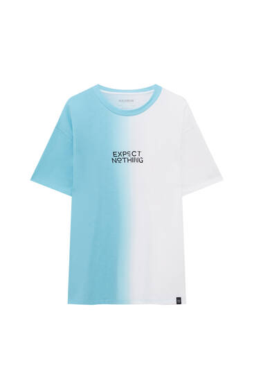 Vertical tie-dye T-shirt