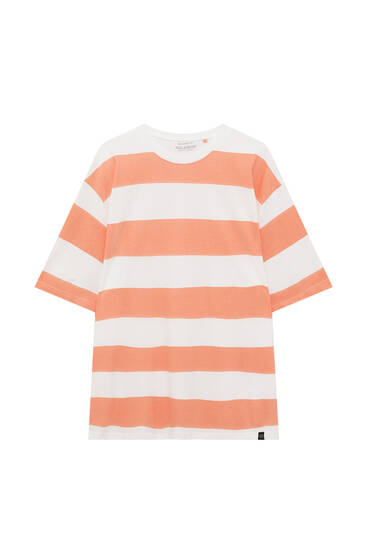 T-shirt with contrast stripes