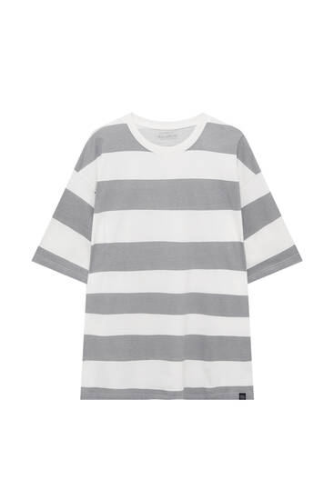 T-shirt with contrast stripes