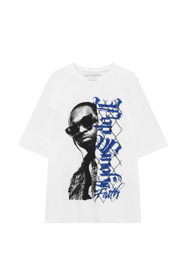 Pop Smoke graphic T-shirt - PULL\u0026BEAR
