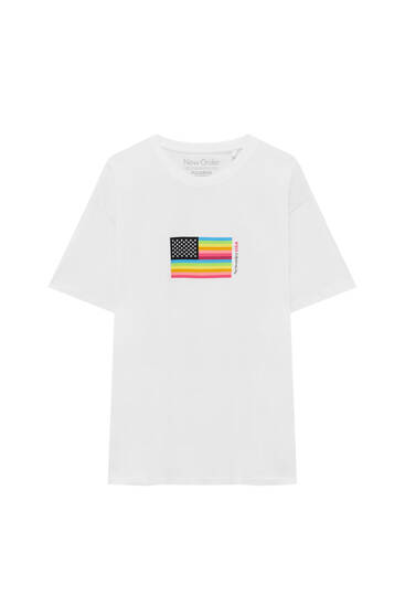 Shirt mit Flagge New Order