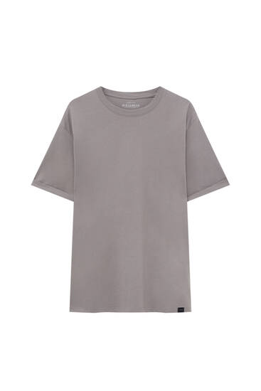 Short sleeve basic long fit T-shirt