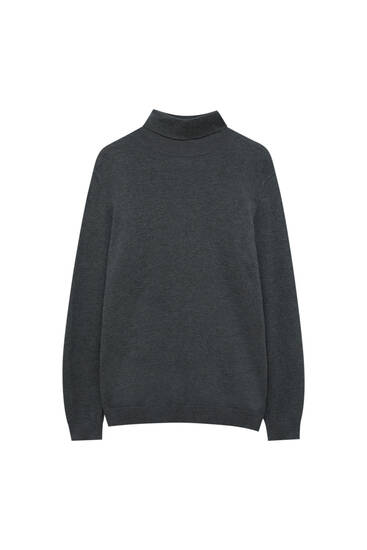 Basic coloured high neck sweater