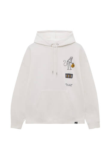 Hoodie with graphic detail